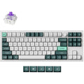 Keychron q3 he qmk-p1 rgb mechanisch toetsenbord (wit, us lay-out (qwerty), gateron double-rail magnetic nebula, 80% (tkl), rgb leds, osa double-shot pbt, hot swap, knob, 2.4ghz | bluetooth 5.1 | usb-c)
