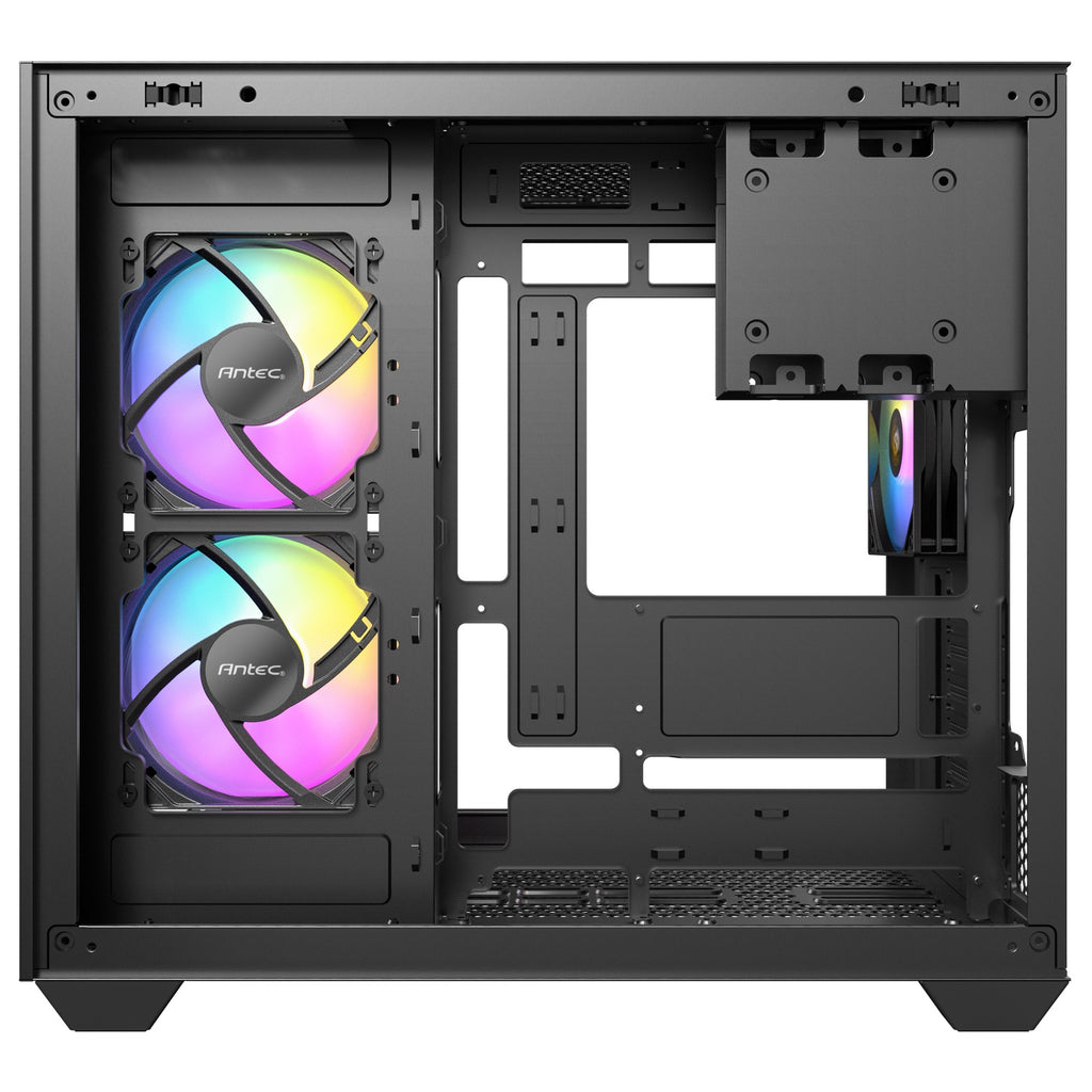 Antec cx800 argb midi tower behuizing (zwart | 2x usb-a | tempered glass)