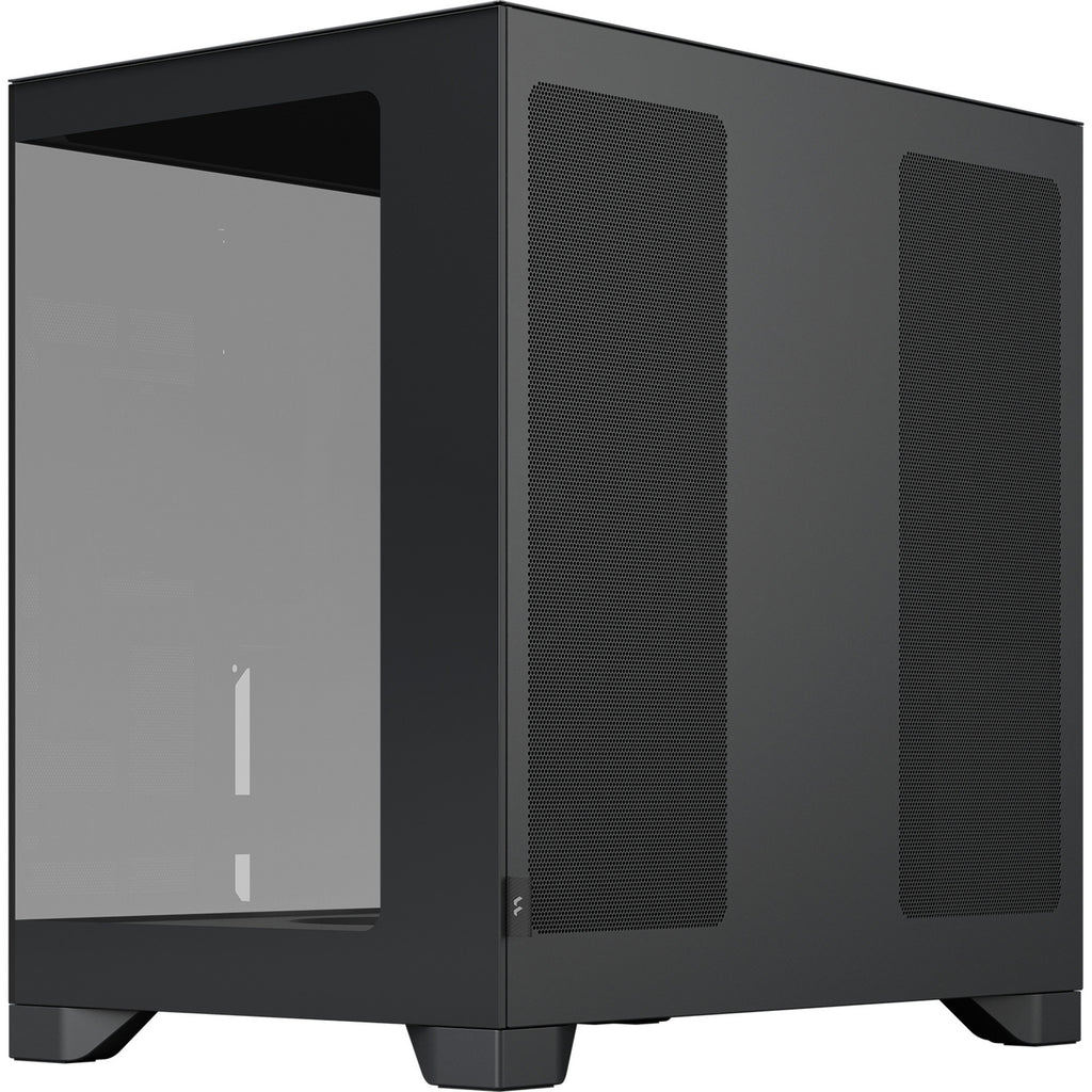 Fractal design pop 2 vision rgb midi tower behuizing (zwart | 1x usb-a | 1x usb-c | rgb | tempered glass)