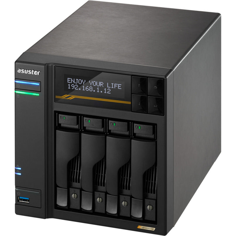 Asustor lockerstor 4 as6804t nas (zwart)