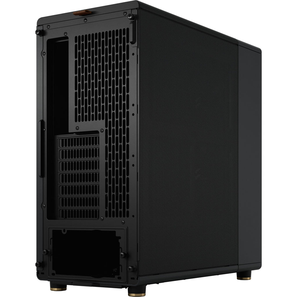 Fractal design north midi tower behuizing (zwart houtkleur | 2x usb-a | 1x usb-c)
