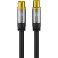Goobay tv antennekabel (zwart, 10 meter, 135 db)
