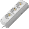 Brennenstuhl eco-line stekkerdoos 3 voudig wit 1,5m h05vv-f 3g1,5