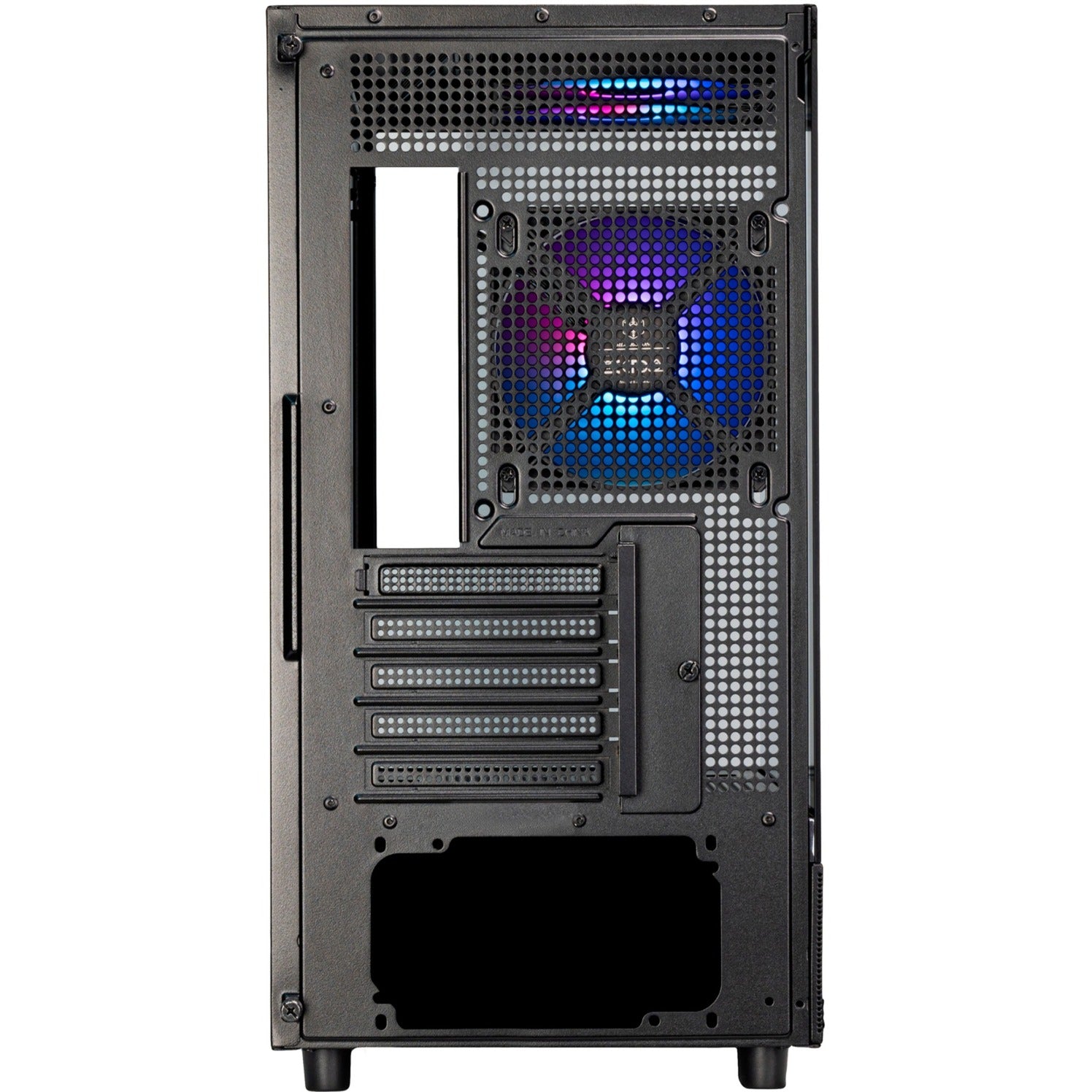 Silverstone lucid 04 mini tower behuizing (zwart | 2x usb-a | 1x usb-c | rgb | tempered glass)