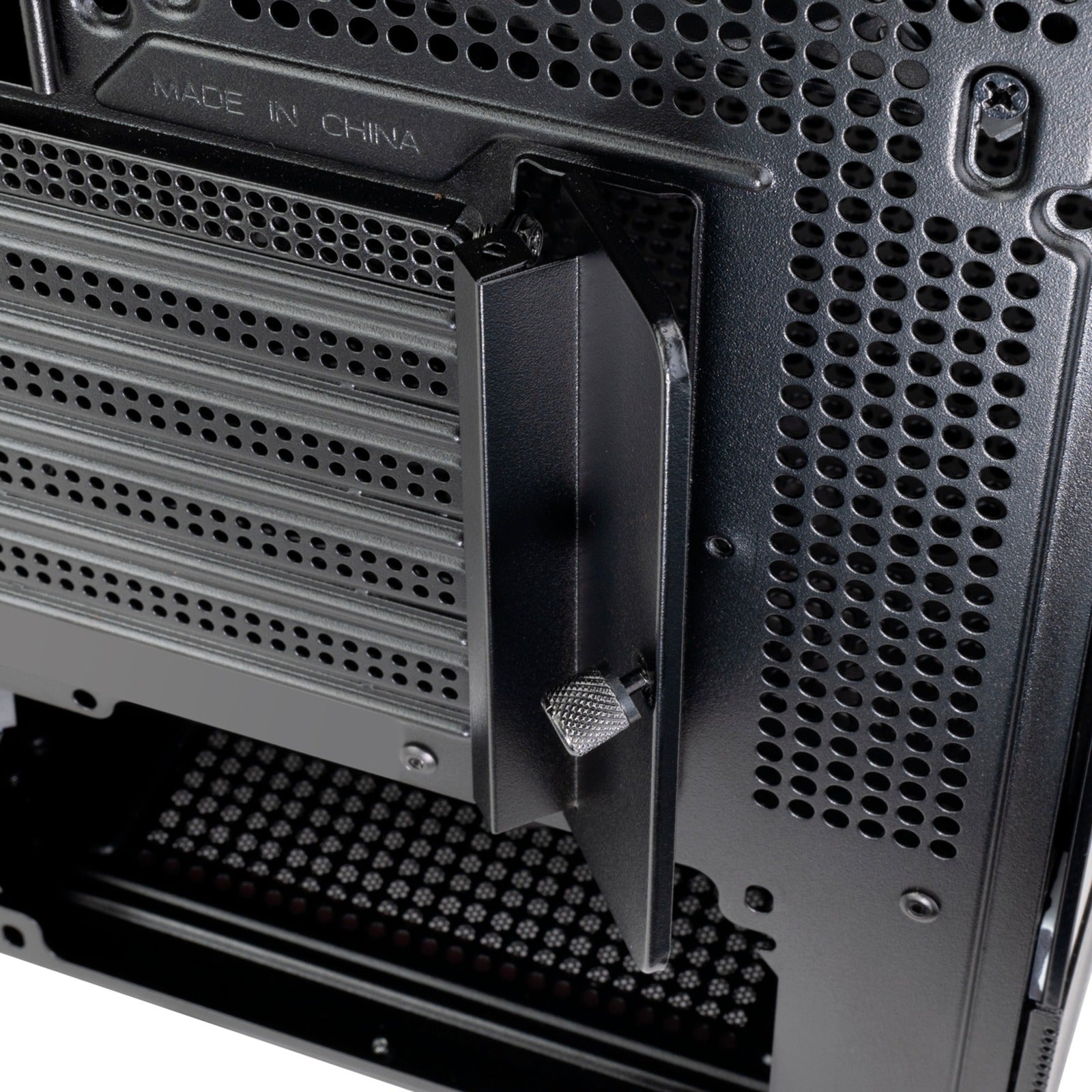 Silverstone lucid 04 mini tower behuizing (zwart | 2x usb-a | 1x usb-c | rgb | tempered glass)