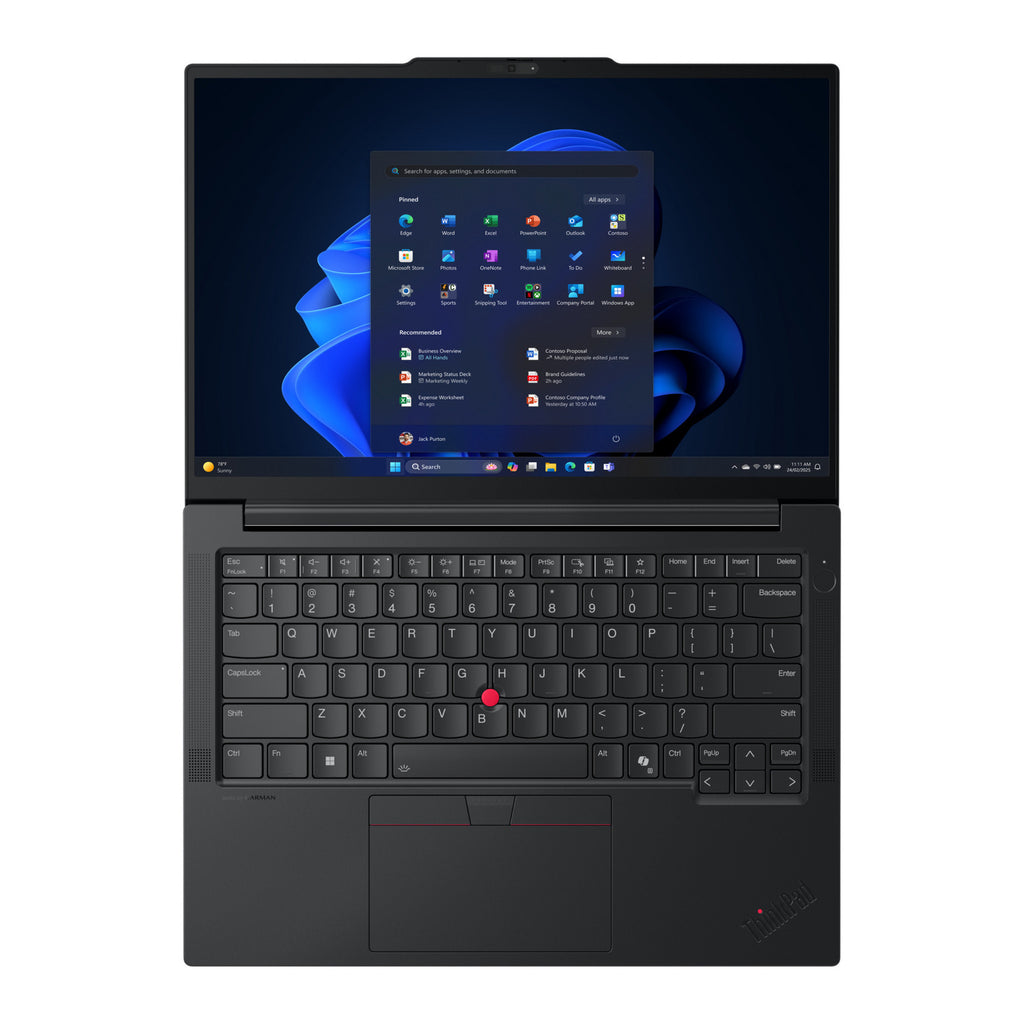 Lenovo thinkpad e14 gen 7 amd (21t0006qmh) 14 laptop (zwart | ryzen 7 250 | radeon 780m | 16 gb | 512 gb ssd)