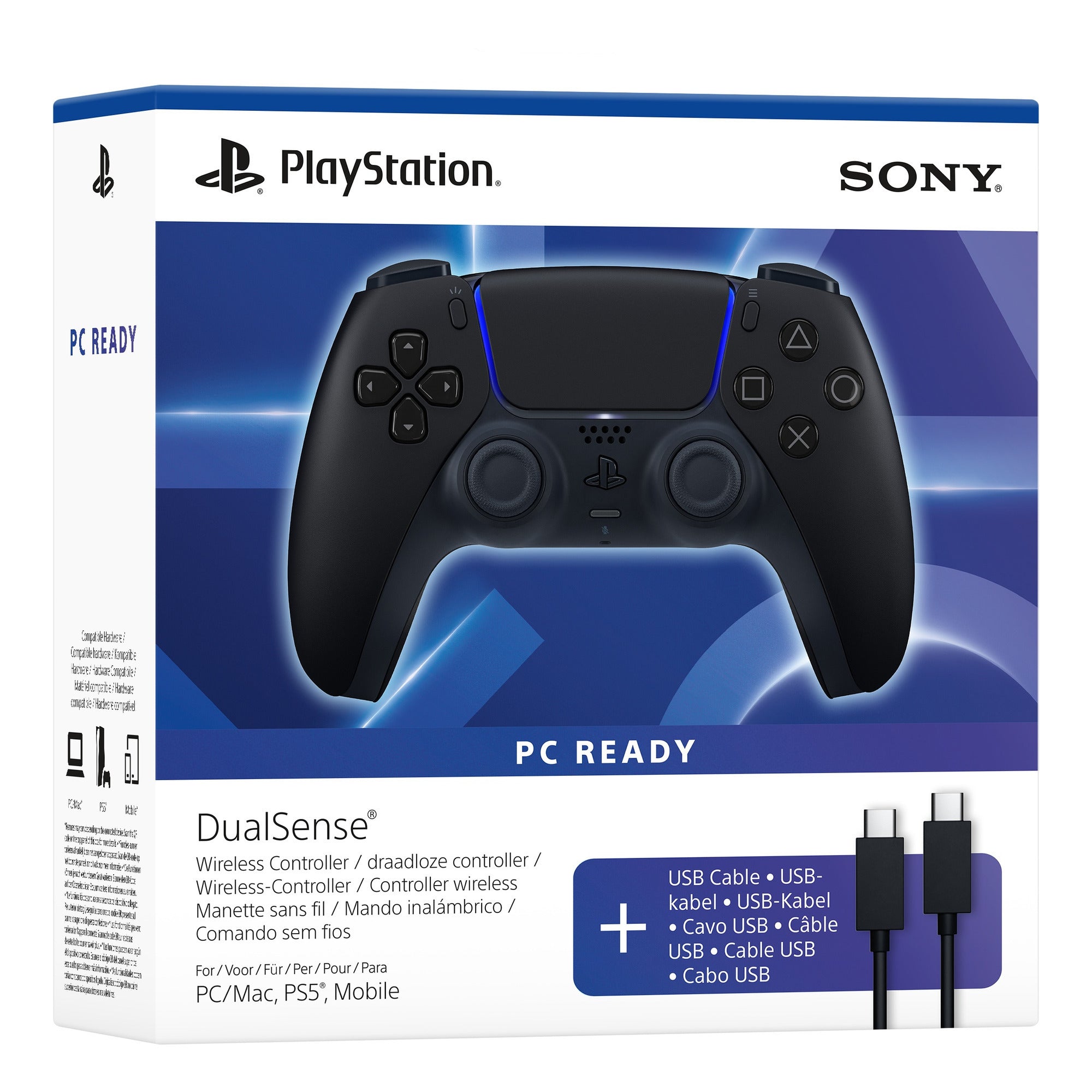Sony dualsense wireless-controller - midnight black (zwart)