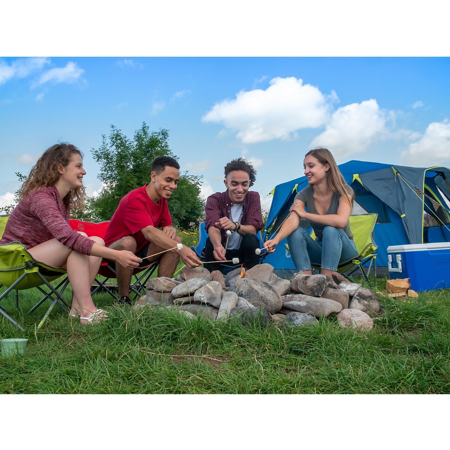 Coleman octago tent (donkerblauw)