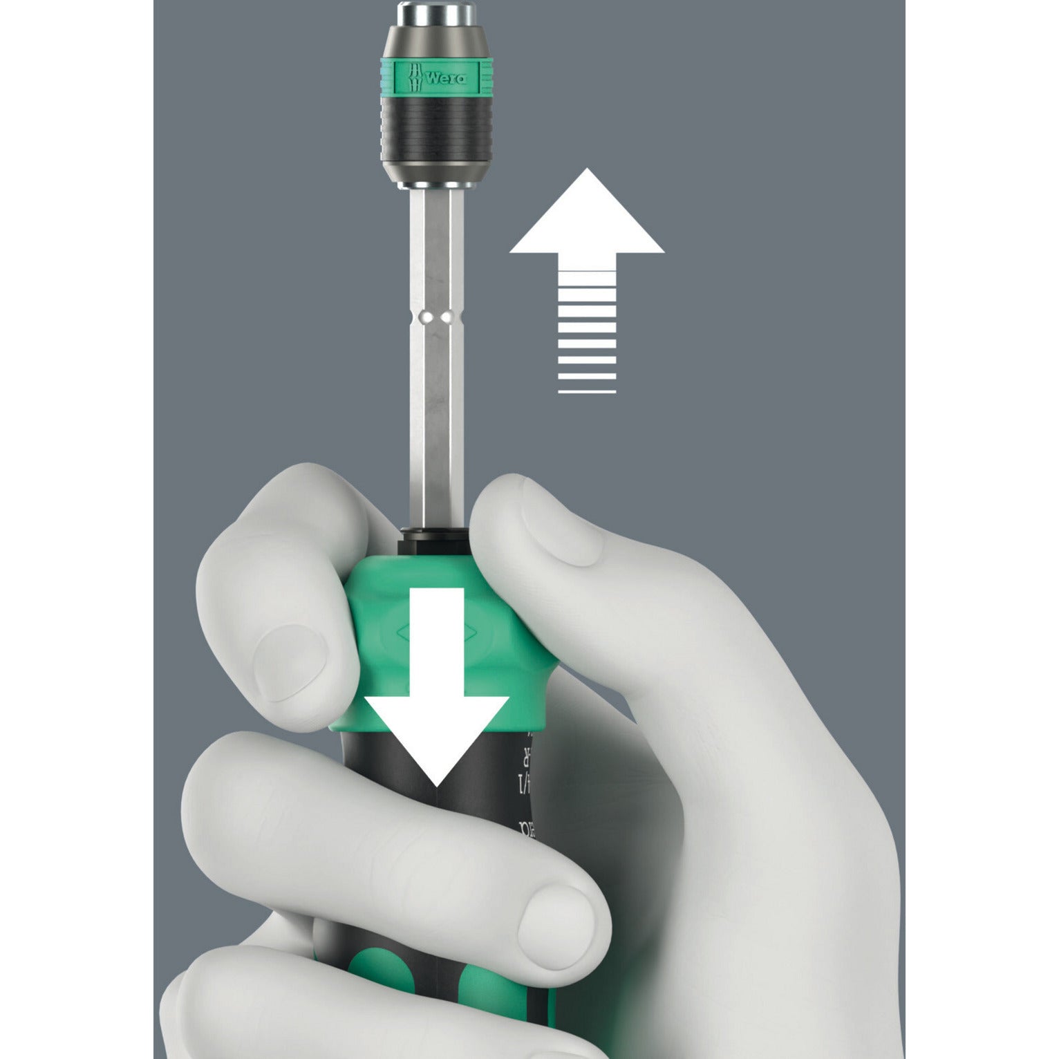 Wera kraftform kompakt 20 ra-r, 6‑delig bitset (zwart groen)