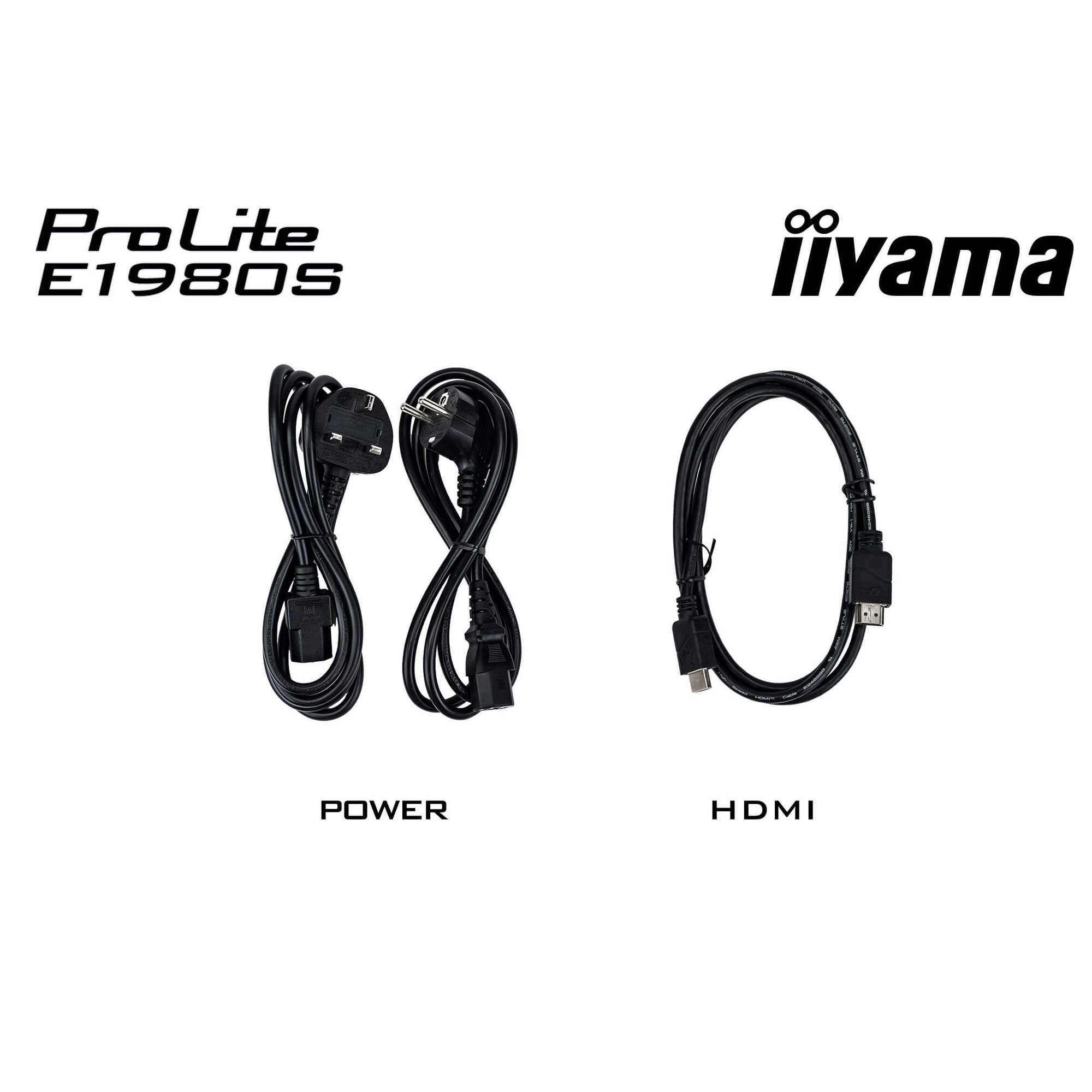 Iiyama prolite e1980s-b1 19 monitor (zwart, hdmi, displayport)