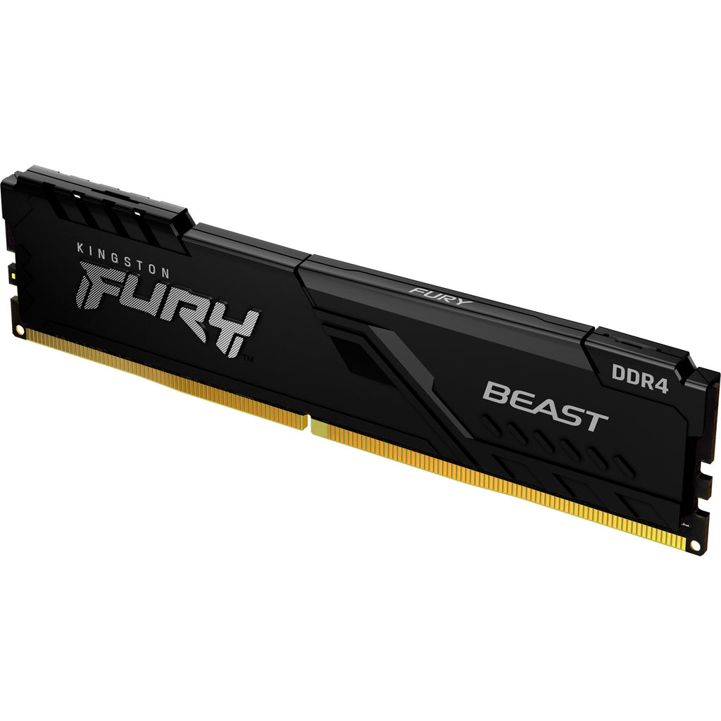Kingston fury beast 16 gb ddr4-3200 (1x 16 gb) werkgeheugen (zwart, kf432c16bb1 16, xmp 2.0)