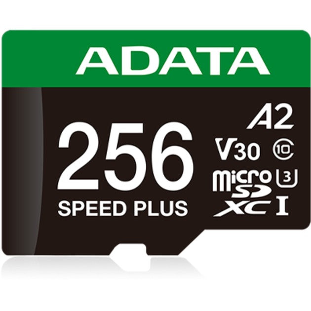 Adata speed plus microsdxc 256 gb geheugenkaart (uhs-i u3, class 10, v30, a2)