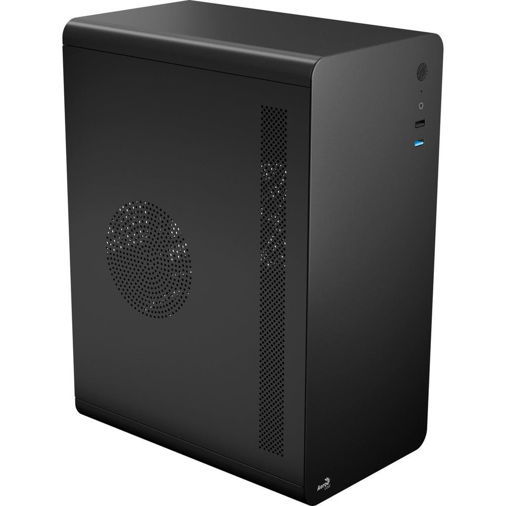 Aerocool cs110 mini tower behuizing (zwart | 2x usb-a)