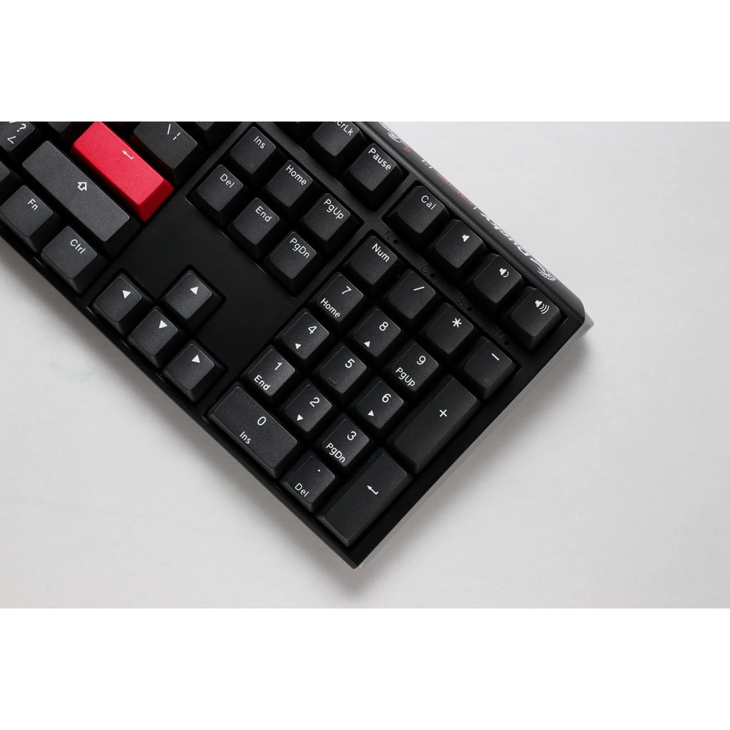 Ducky one 3 carbon black mechanisch toetsenbord (carbon, us lay-out (qwerty), cherry mx brown, 100%, pbt double shot, hot swap)