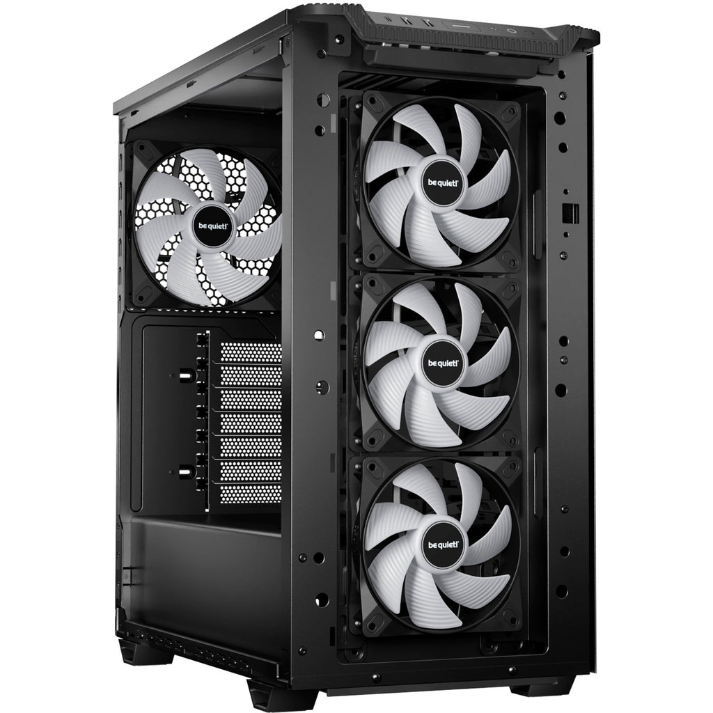 Be quiet! pure base 501 lx midi tower behuizing (zwart | 2x usb-a | 1x usb-c | rgb | tempered glass)