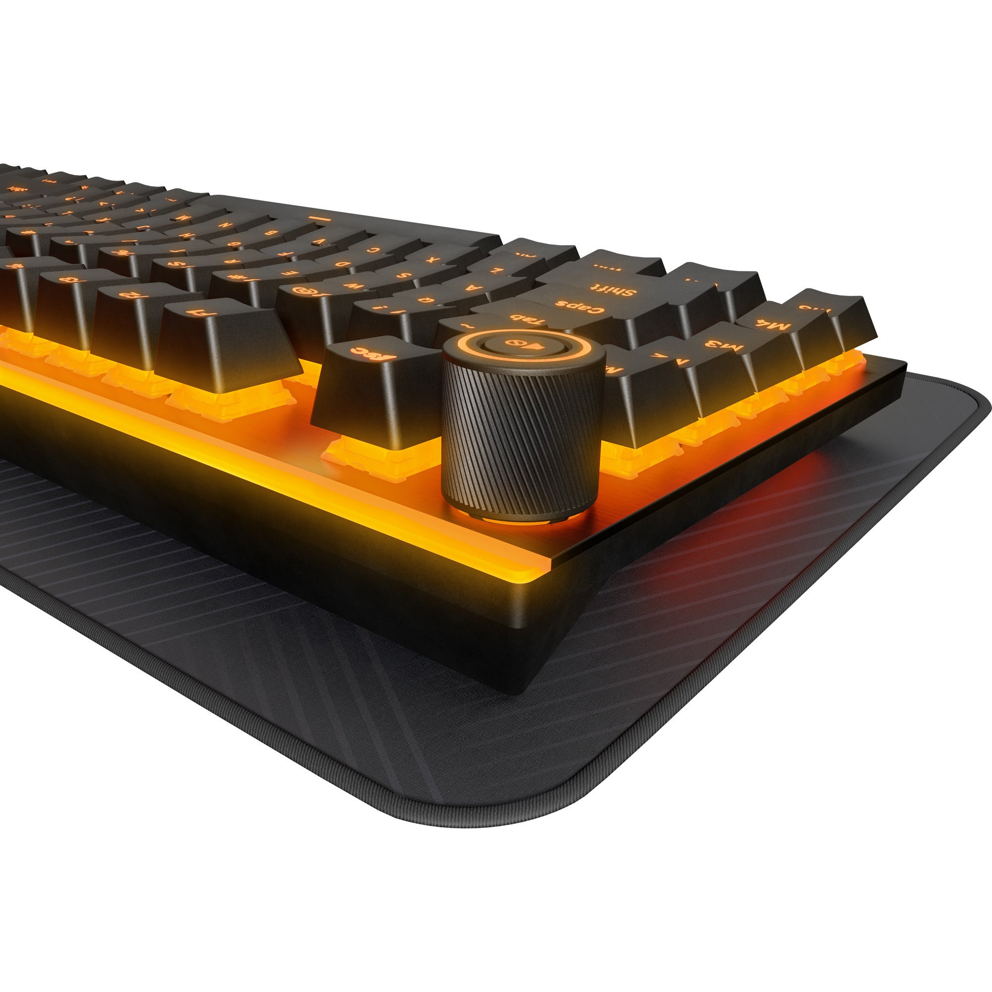 Be quiet! light mount silent tactile rgb mechanisch gaming toetsenbord (zwart, us lay-out (qwerty), silent tactile, 100%, argb, pbt double-shot keycaps)