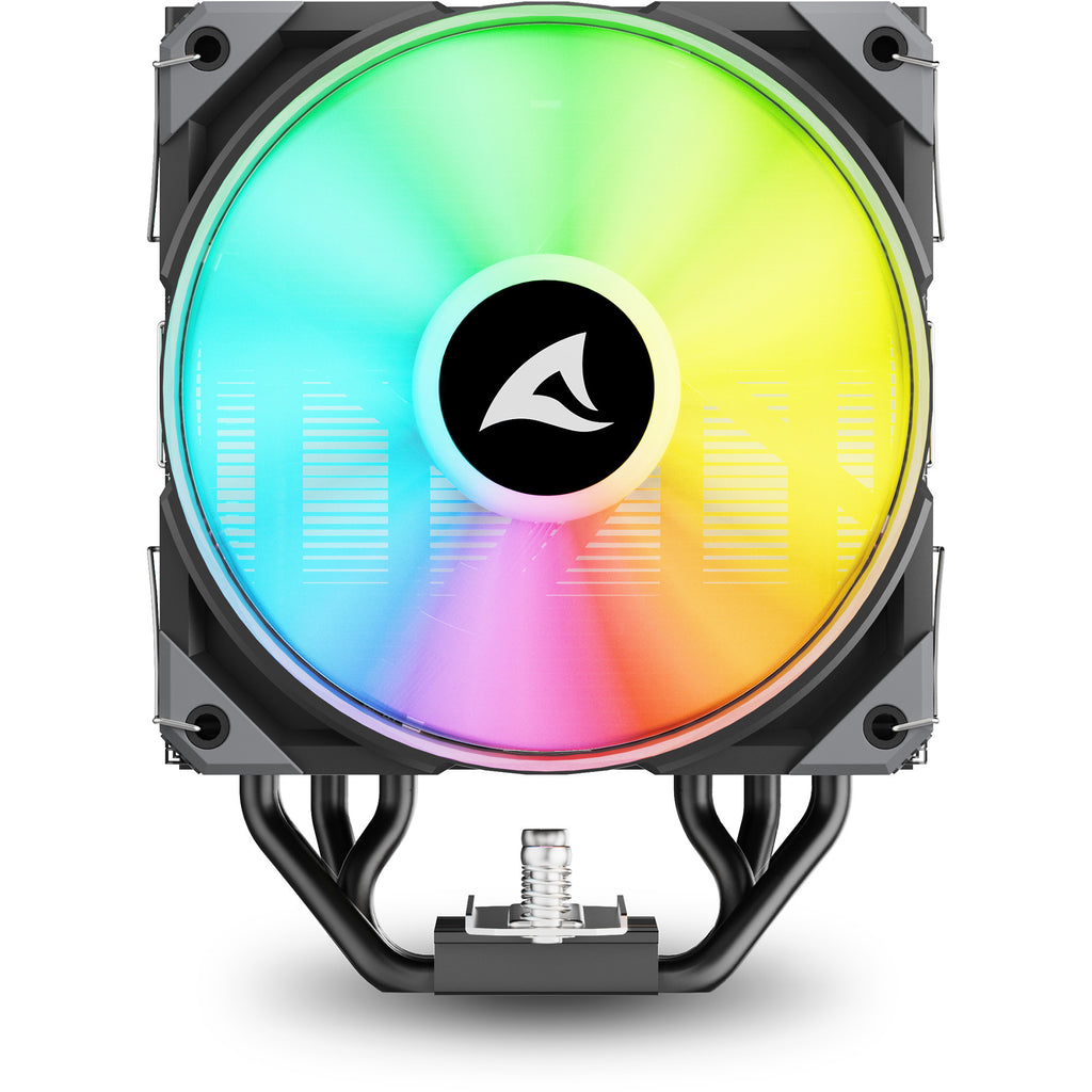 Sharkoon a50 rgb cpu-koeler (zwart, 4-pins pwm fan-connector)