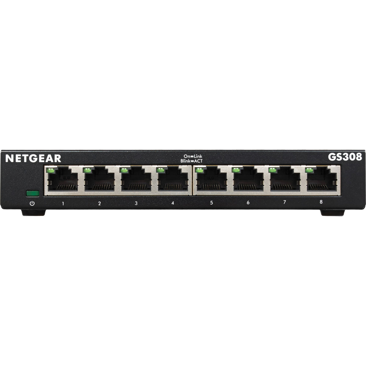 Netgear gs308 switch (zwart)
