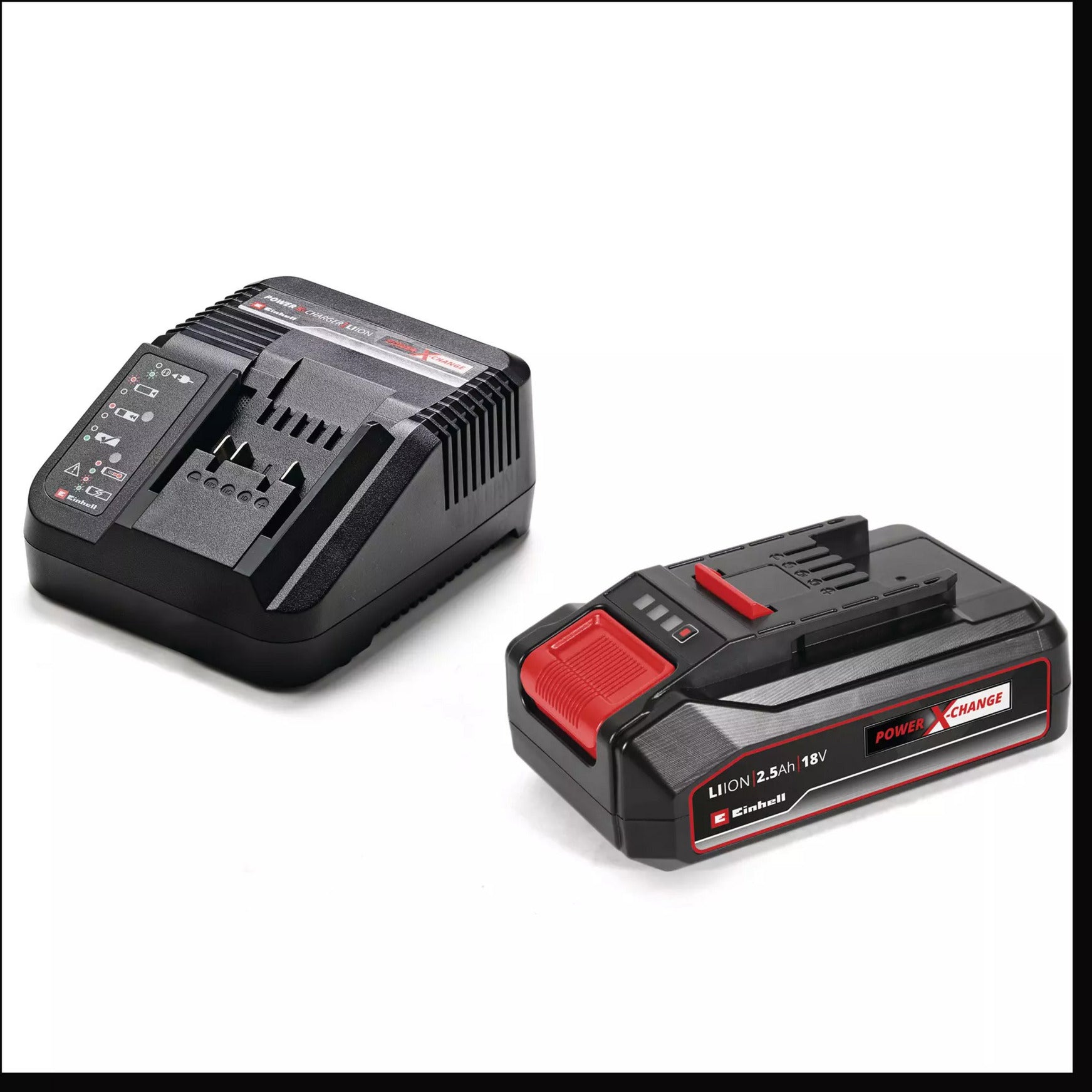 Einhell ge-ps 18 15 li bag kit accu mini kettingzaag snoeizaag (zwart rood, 1x 2.5 ah power x-change accu en oplader inbegrepen)