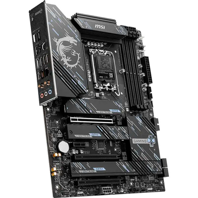 Msi z890 gaming plus wifi6e socket 1851 moederbord (zwart, raid, 5 gb-lan, wi-fi 6e, bt, sound, atx)