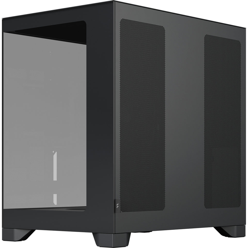Fractal design pop 2 vision midi tower behuizing (zwart | 1x usb-a | 1x usb-c | tempered glass)