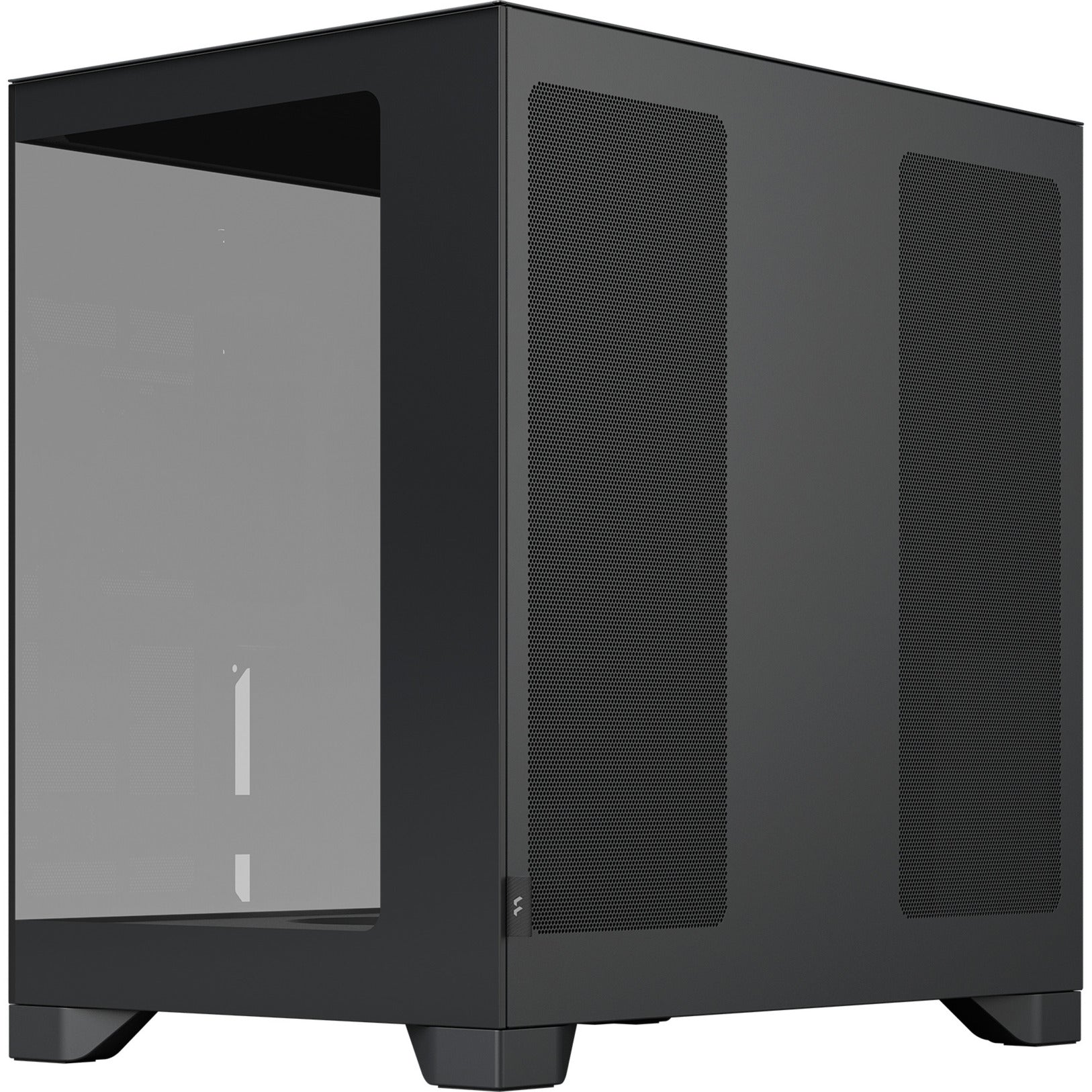 Fractal design pop 2 vision midi tower behuizing (zwart | 1x usb-a | 1x usb-c | tempered glass)