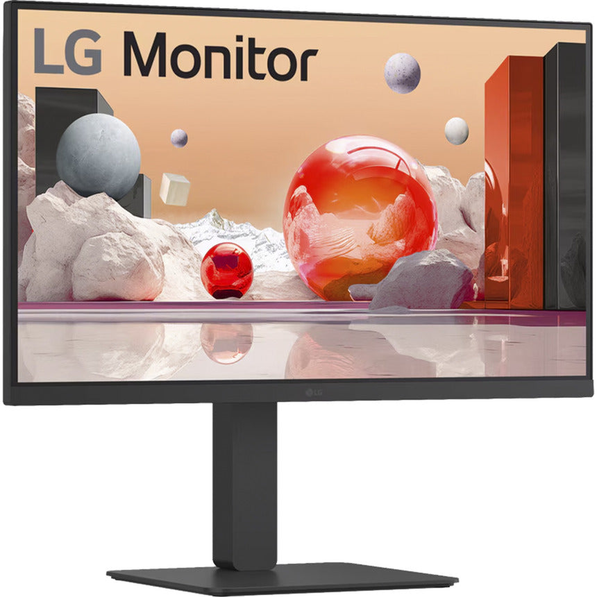 Lg 27ba850 27 monitor (zwart, hdmi, displayport, audio, lan, usb-c, webcam)