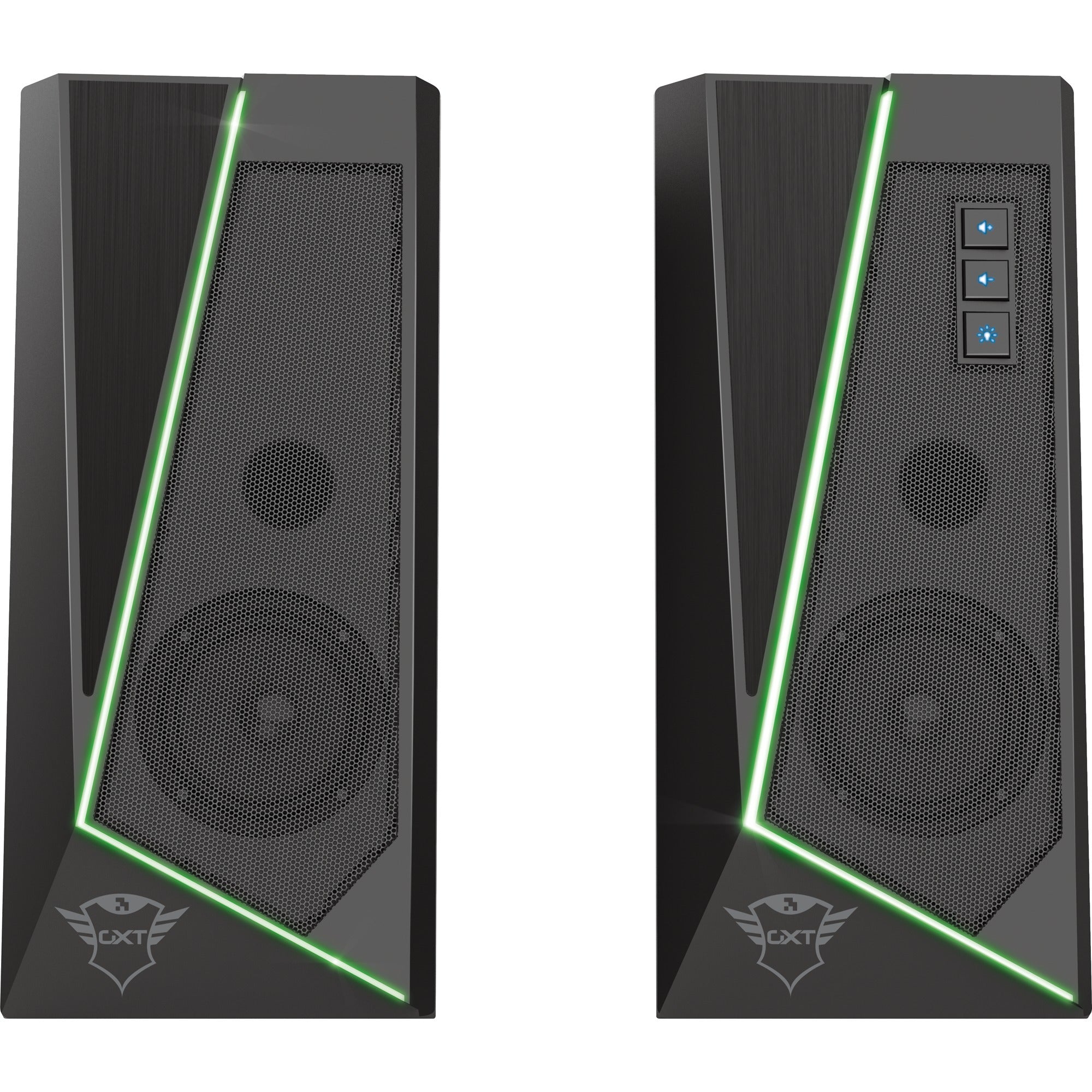 Trust gxt 609 zoxa rgb-verlichte speakerset pc-luidspreker (zwart, rgb led)