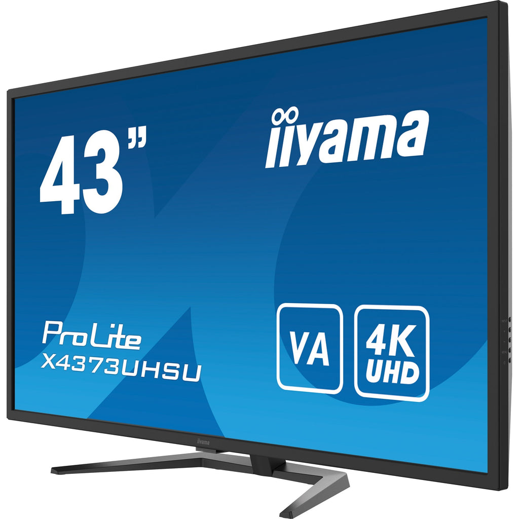 Iiyama prolite x4373uhsu-b1 43 4k uhd monitor (zwart, 2x hdmi, 2x displayport, mini-displayport, 4x usb-a, usb-b)