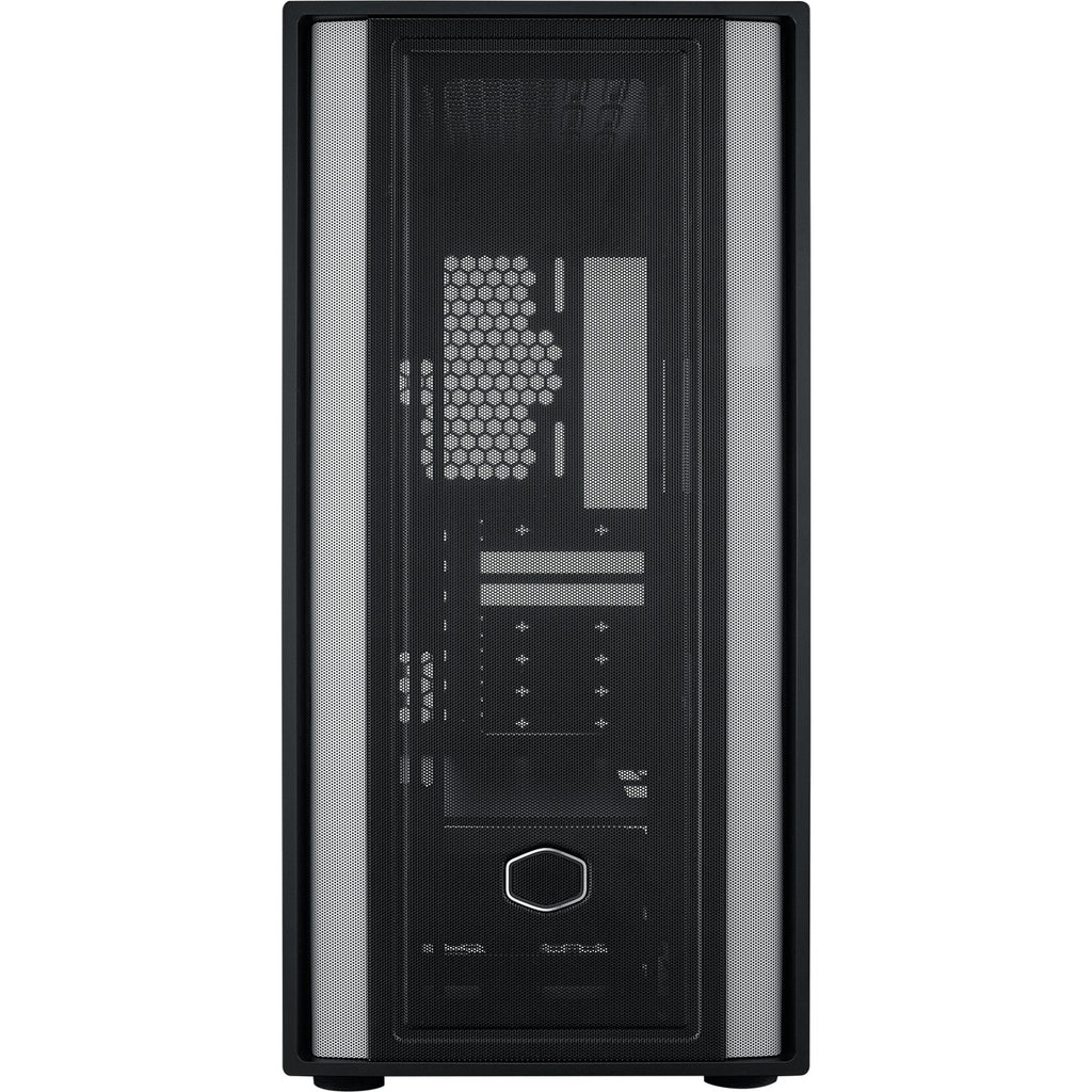 Cooler master masterbox 600 lite midi tower behuizing (zwart | 2x usb-a | 1x usb-c | rgb | tempered glass)