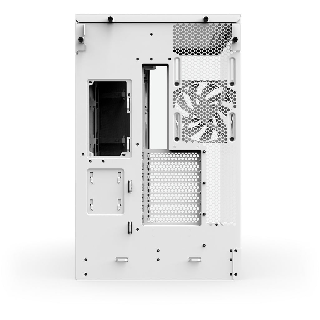 Nzxt h9 flow midi tower behuizing (wit (mat) | 2x usb-a | 1x usb-c | tempered glass)