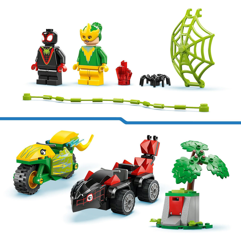 LEGO Spidey 11198 Spider und Electro Verfolgungsjagd mit Dinosaurierfahrzeugen