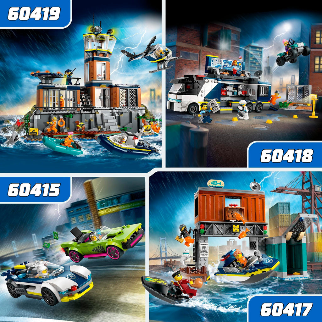 Lego politiewagen en snelle autoachtervolging - 60415