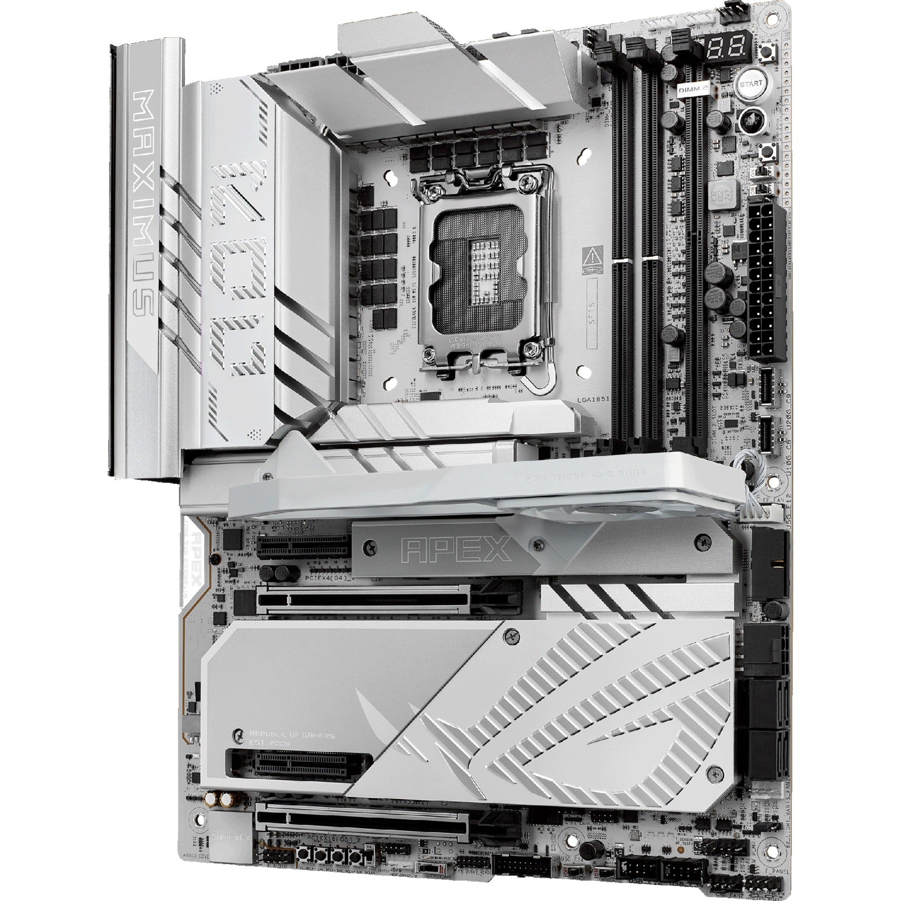 Asus rog maximus z890 apex socket 1851 moederbord (raid, 5gb-lan, wi-fi 7, bt, sound, atx)