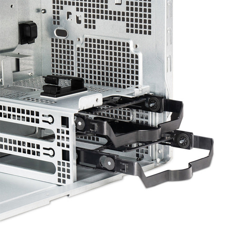 Chieftec uni bs-20b-op mini tower behuizing (zwart | 3x usb-a | 1x usb-c)
