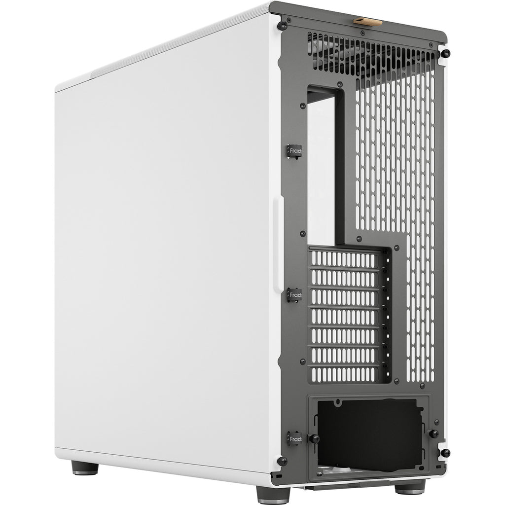 Fractal design north xl rc chalk white tg clear midi tower behuizing (wit houtkleur | 2x usb-a | 1x usb-c | tempered glass)