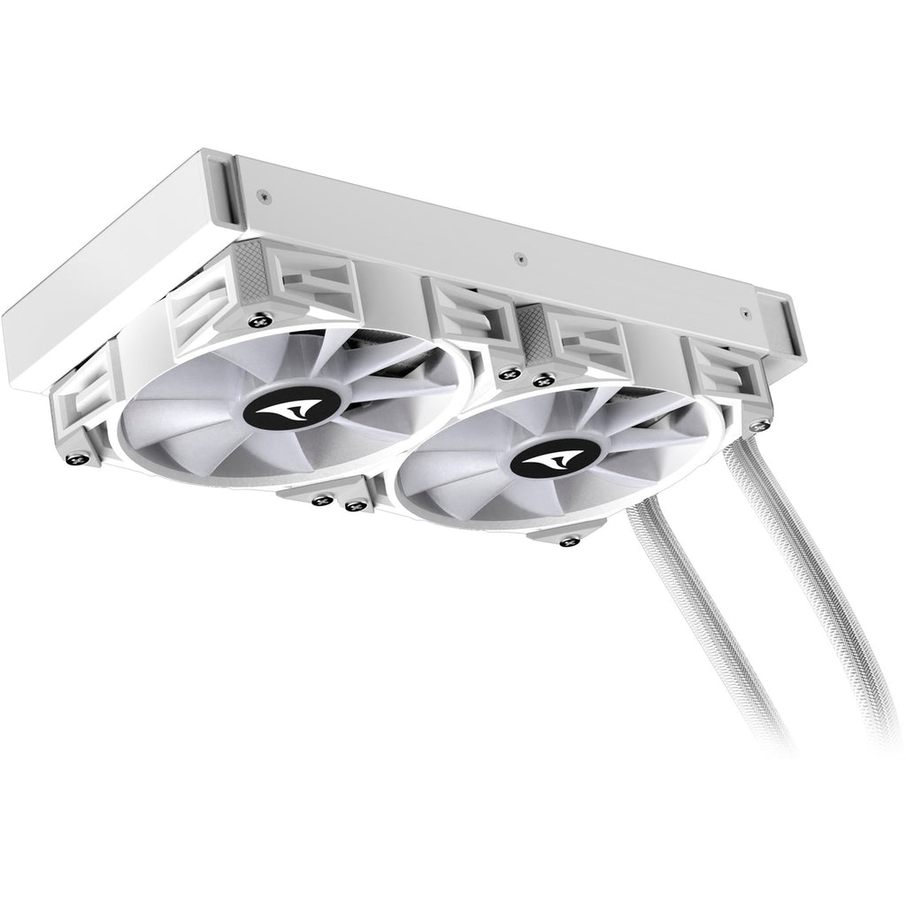 Sharkoon s80 rgb white waterkoeling (wit, 4-pins pwm fan-connector)