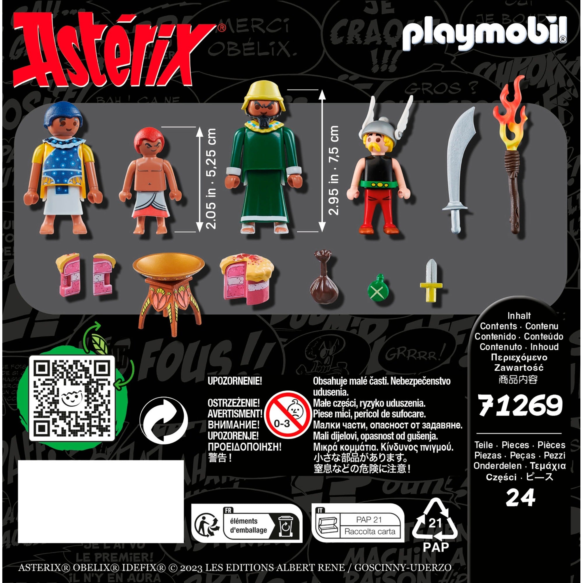 Playmobil asterix - de vergiftigde taart van plurkis constructiespeelgoed (71269)