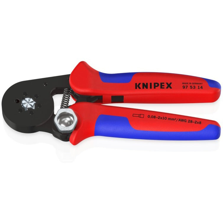 Knipex 975314 zelfinstellende krimptang voor adereindhulzen met zij-invoering - 180mm