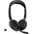 Jabra evolve2 65 flex duo, ms on-ear headset (zwart, stereo, usb-c, link380c, microsoft teams)