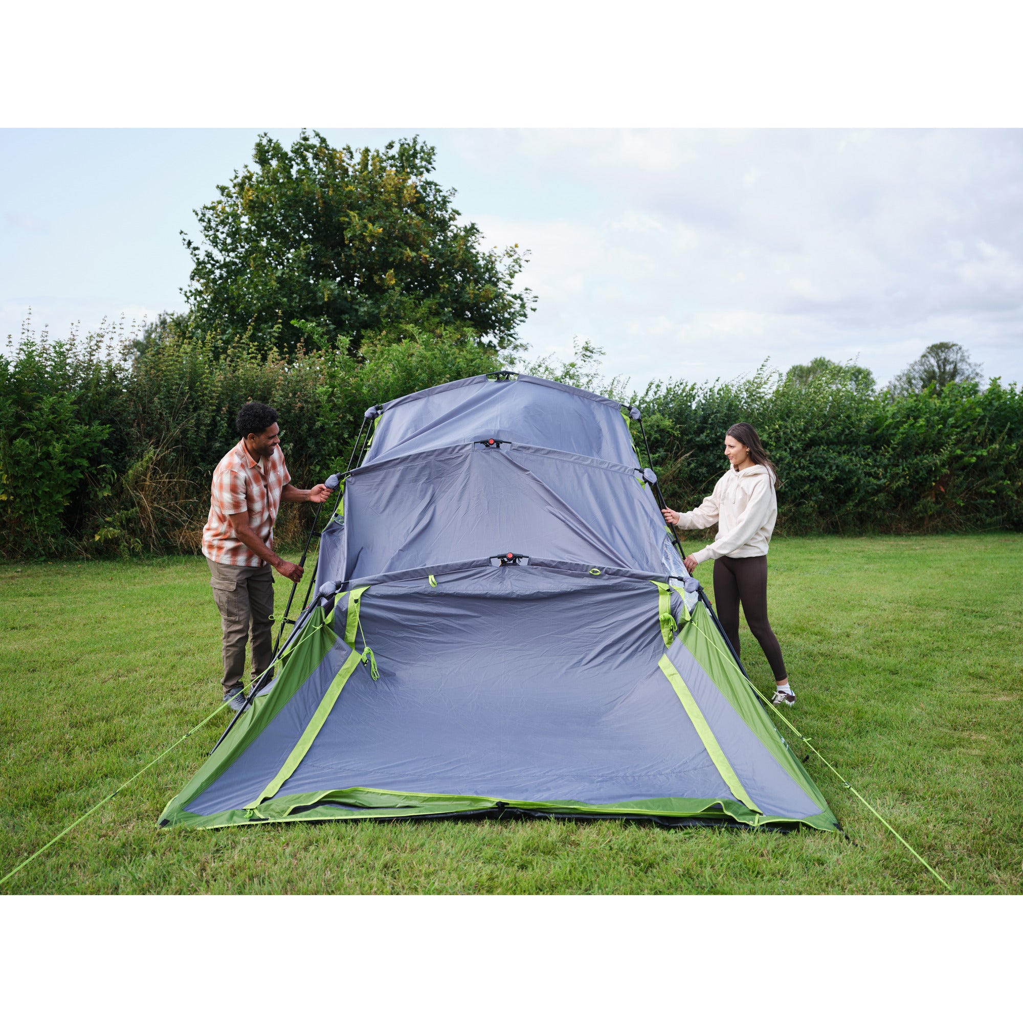 Coleman fastpitch victoria falls 4 blackout tent – 4 persoons tent - snel opzetten dankzij fastpitch – blackout bedroom technology - groen