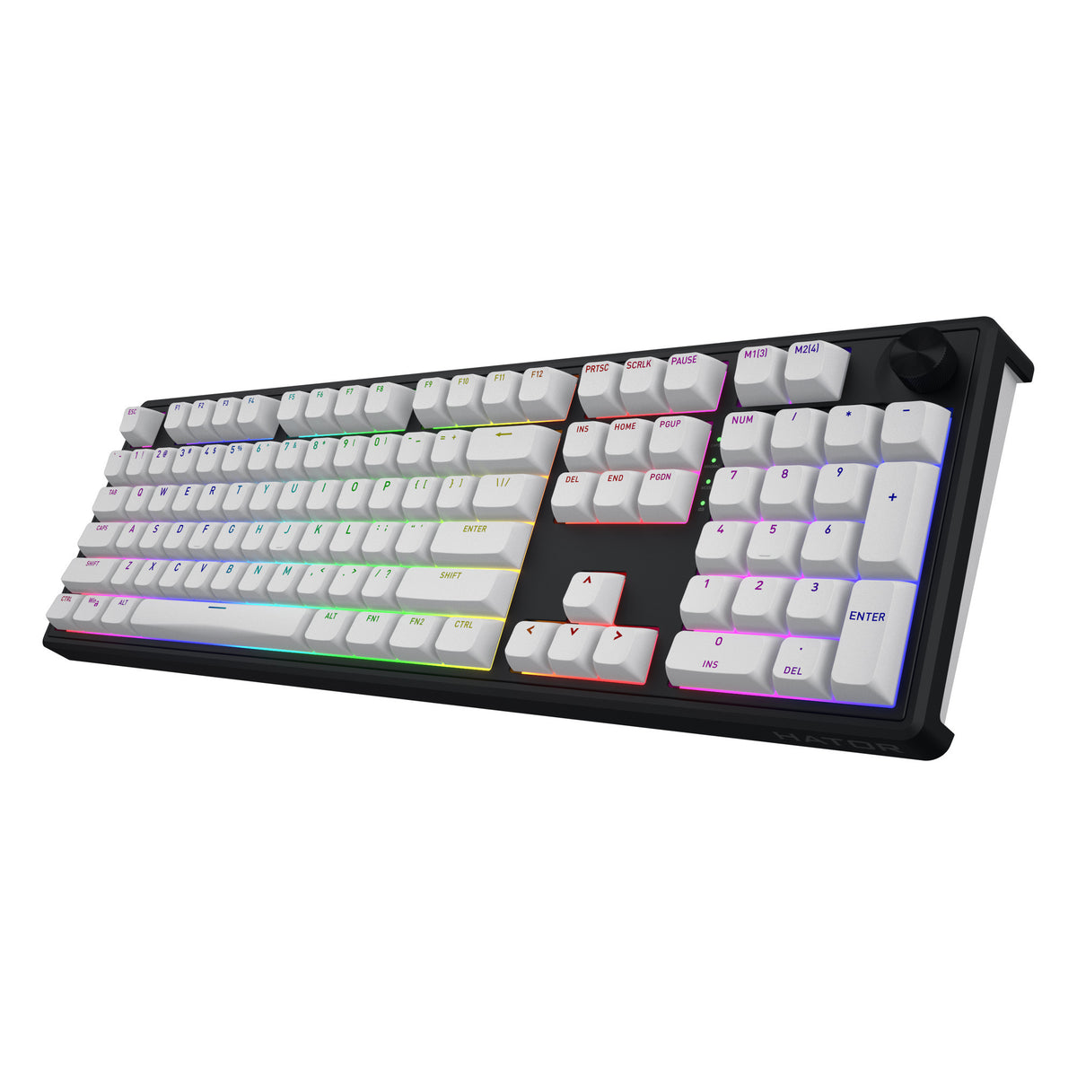 Hator skyfall wireless rgb mechanisch gaming toetsenbord (zwart, us lay-out (qwerty), hator aurum lemon, 100%, rgb, double shot abs, hot-swap, 2.4ghz bluetooth usb-c)