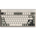 Iqunix og80 hitchhiker wireless mechanical keyboard (grijs, us lay-out (qwerty), cherry mx silent red, 80% (tkl), rgb leds, hot-swappable, pbt, 2.4ghz | bluetooth 5.1 | usb-c)