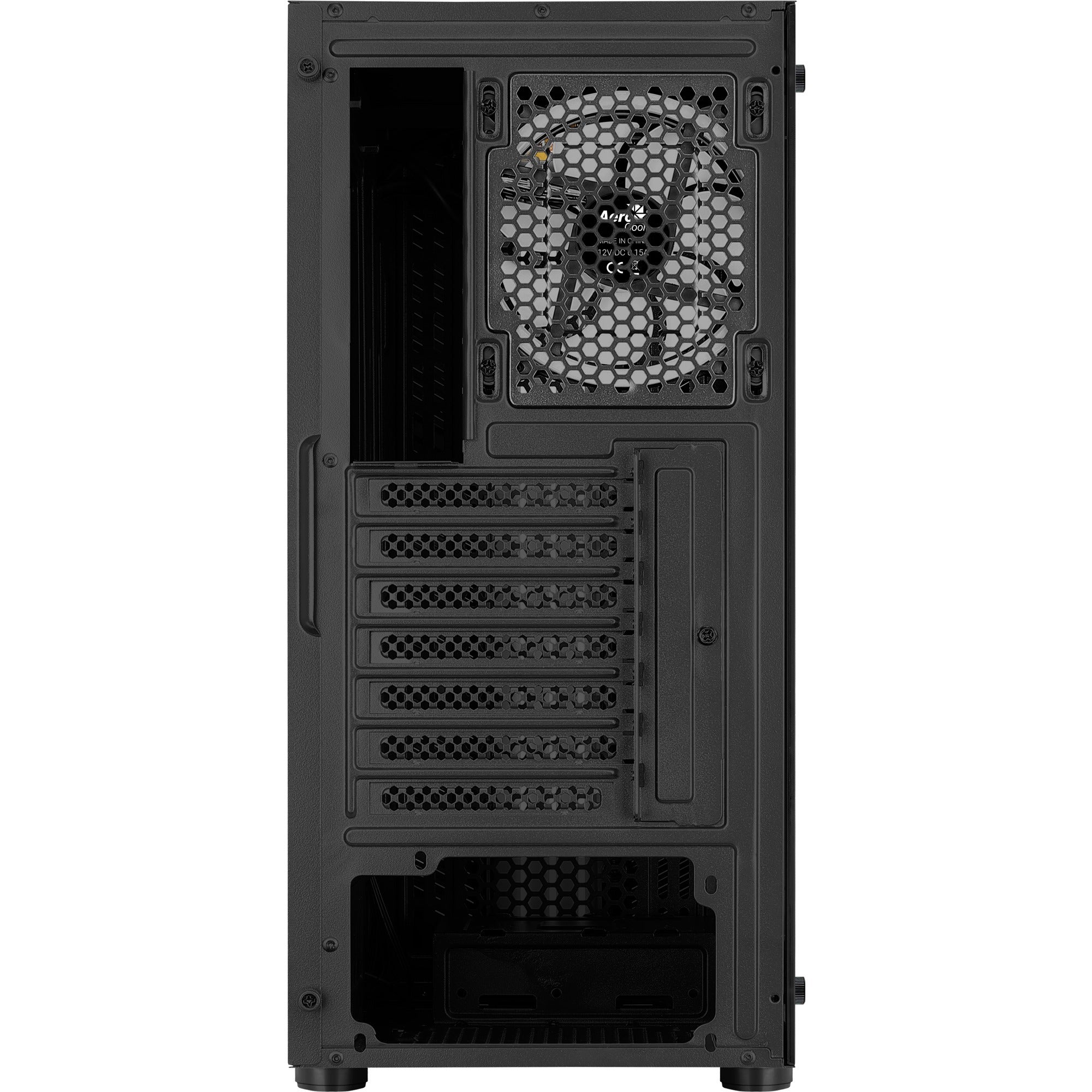 Aerocool prime v2 midi tower behuizing (zwart | 2x usb-a | rgb | window)
