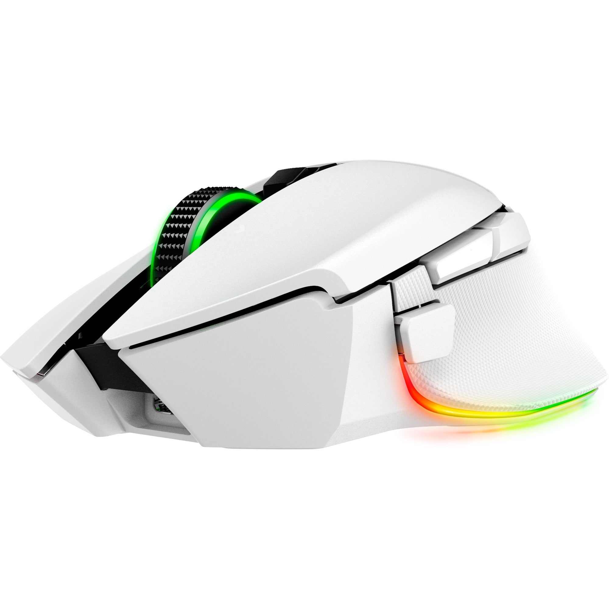 Razer basilisk v3 pro gaming muis (wit, usb bluetooth hyperspeed wireless, 30.000 dpi, chroma rgb)