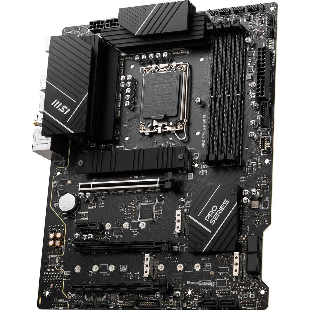Msi pro z790-p wifi socket 1700 moederbord (zwart, raid, 2.5 gb-lan, wi-fi 6e, bt, sound, atx)