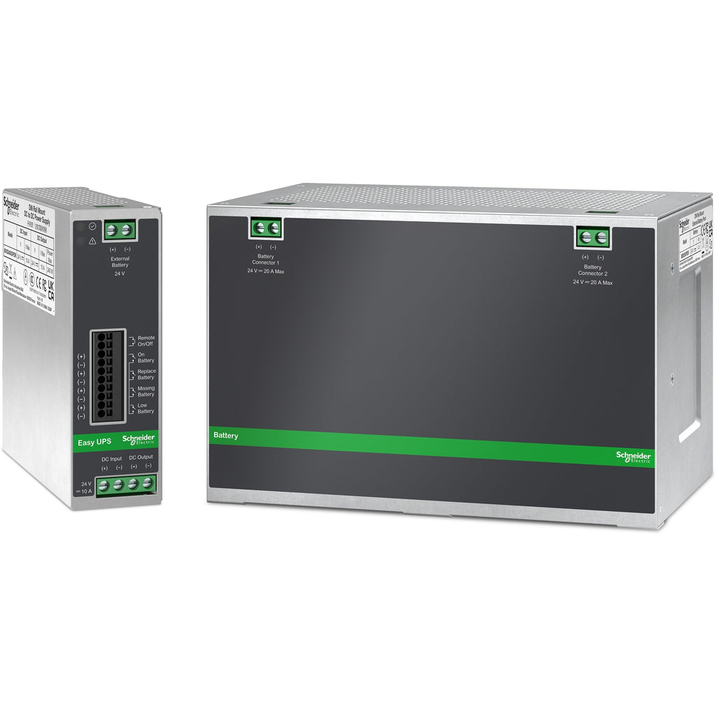Apc xb005xpdr extern batterij pakket, din-rail montage (grijs)