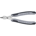 Knipex electronic super knips esd 78 13 125 esd elektronica-tang (grijs)