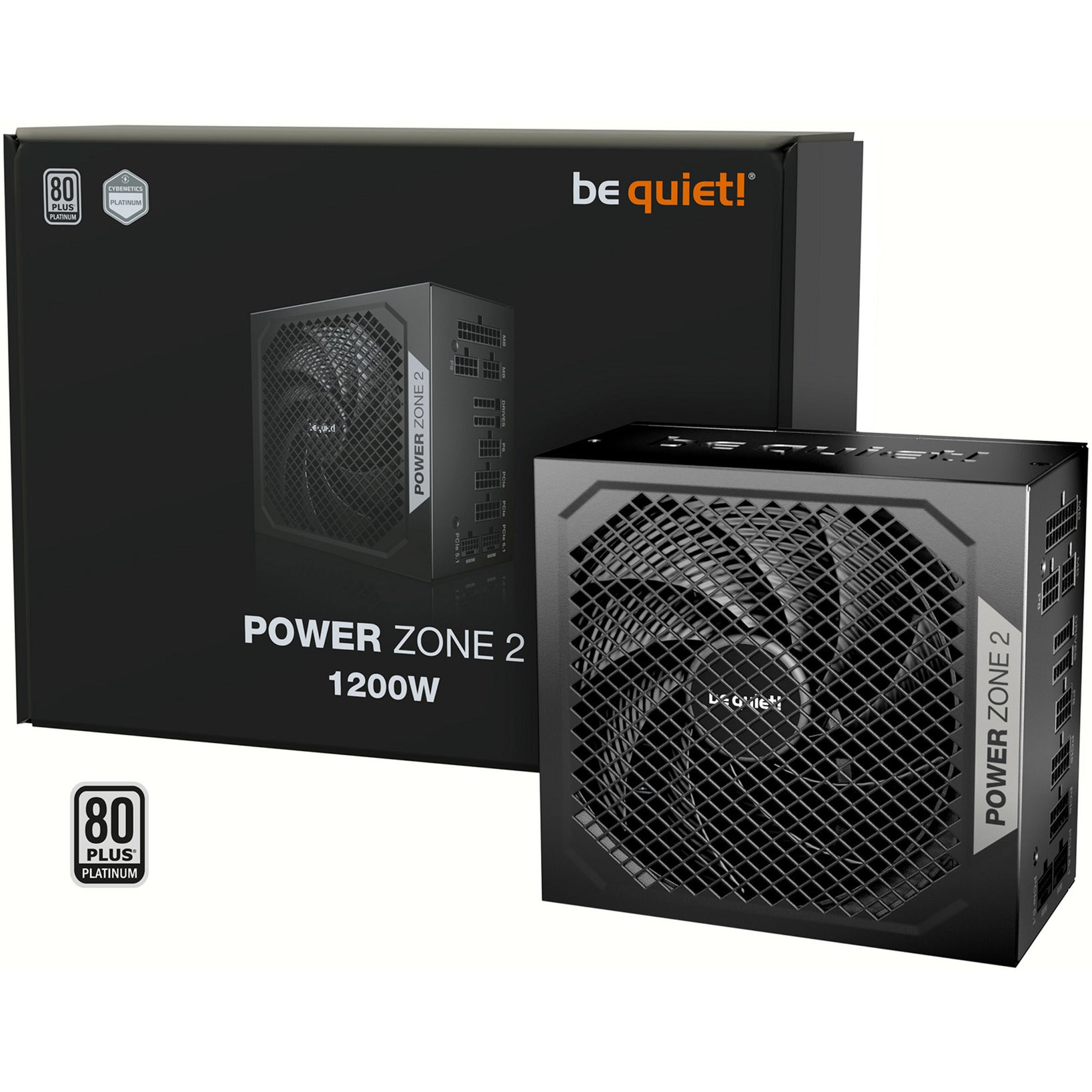 Be quiet! power zone 2 modulaire 1200 watt voeding (zwart, 1x 12v-2x6, 3x pcie)