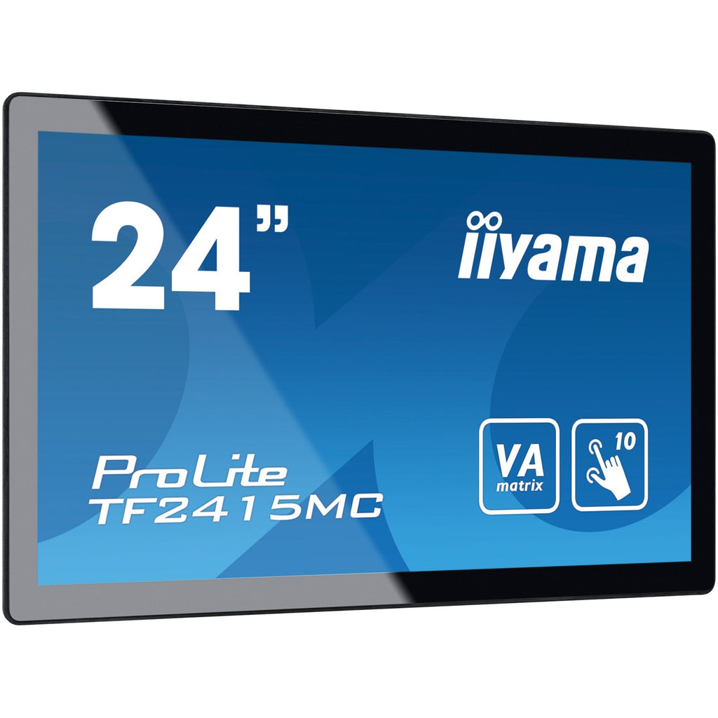 Iiyama prolite tf2415mc-b2 23.8 touchscreen monitor (zwart, 1x displayport, 1x hdmi, 1x vga)